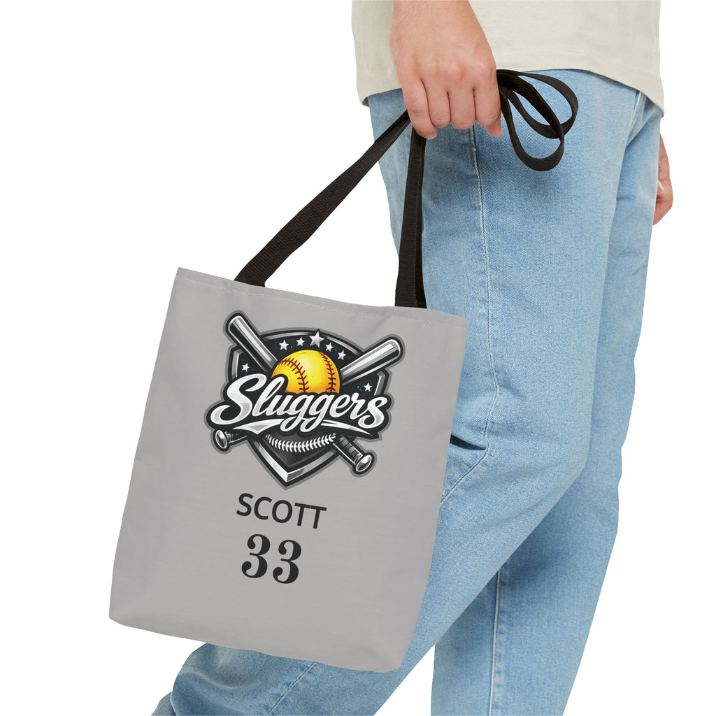Sluggers Personalized Tote Bag — Custom Name & Number