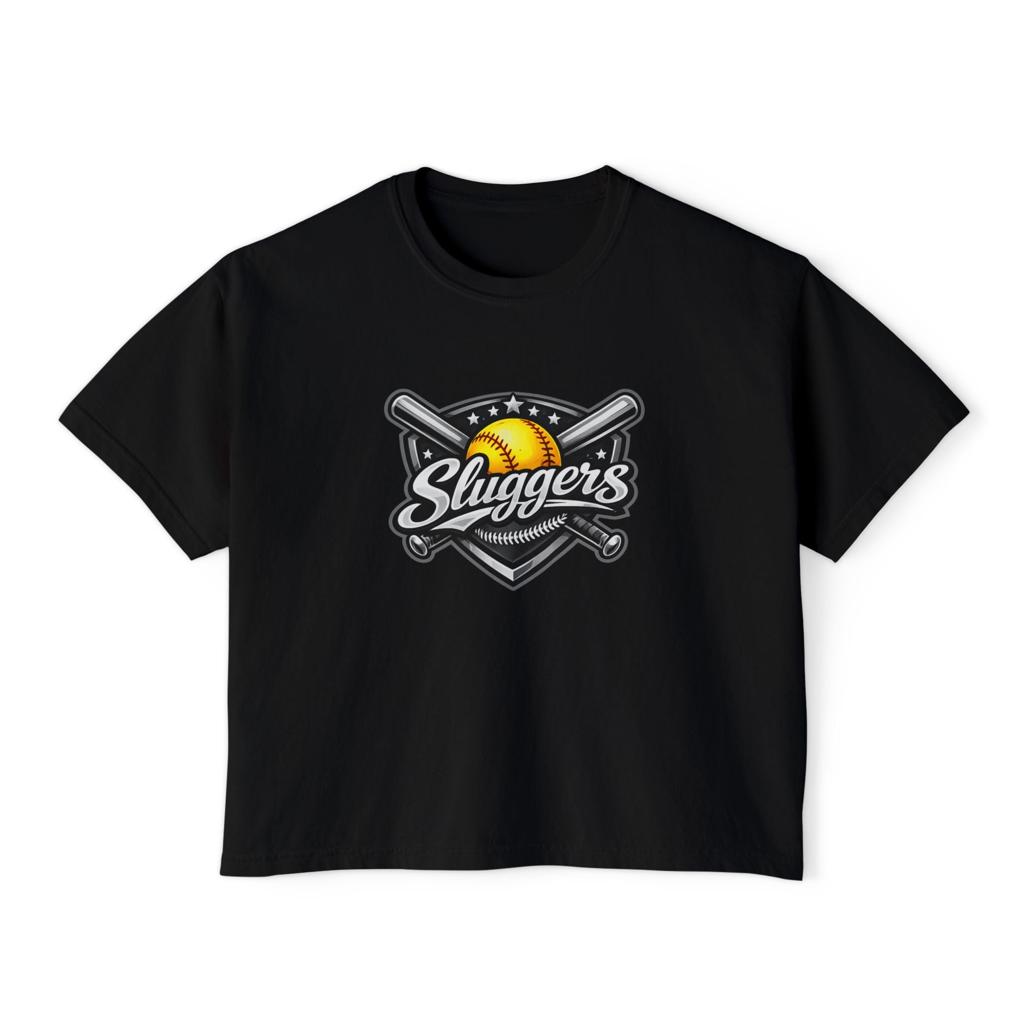 Sluggers Softball Logo Boxy Tee