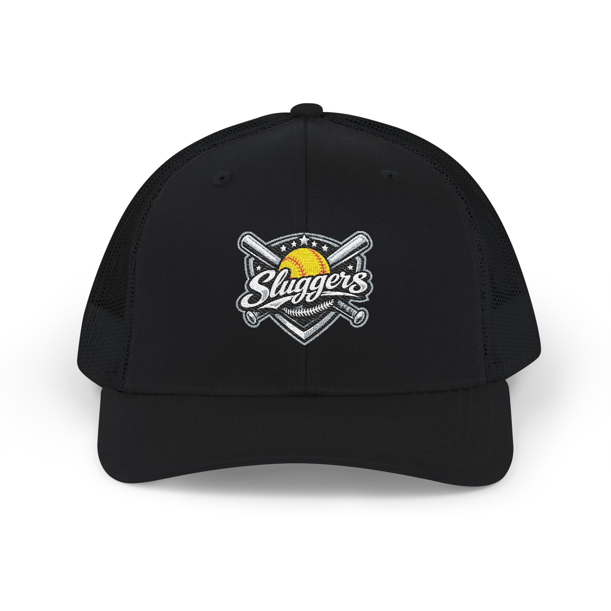 Slugger Embroidered Trucker Cap —Snapback Mesh Hat