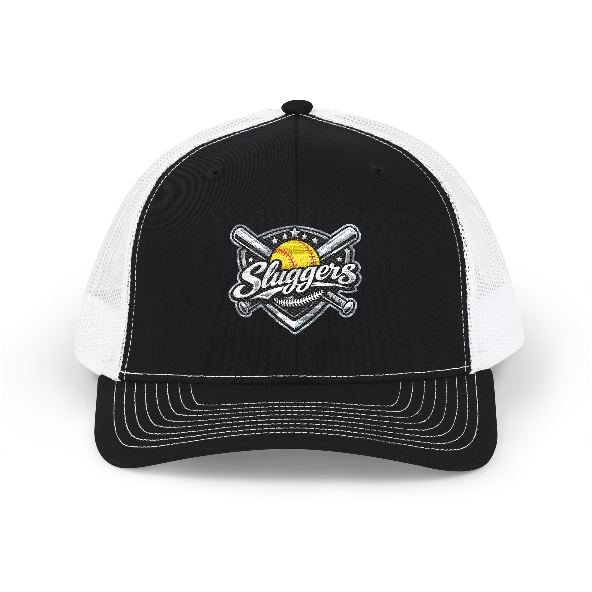 Slugger Embroidered Trucker Cap —Snapback Mesh Hat