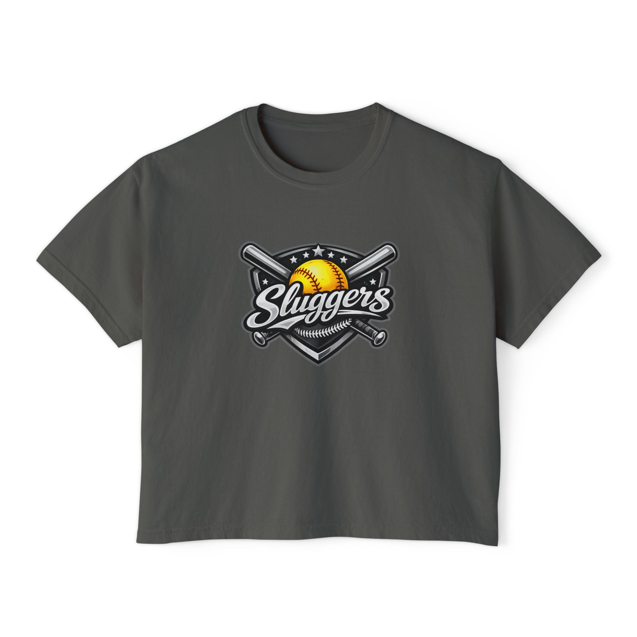 Sluggers Softball Logo Boxy Tee