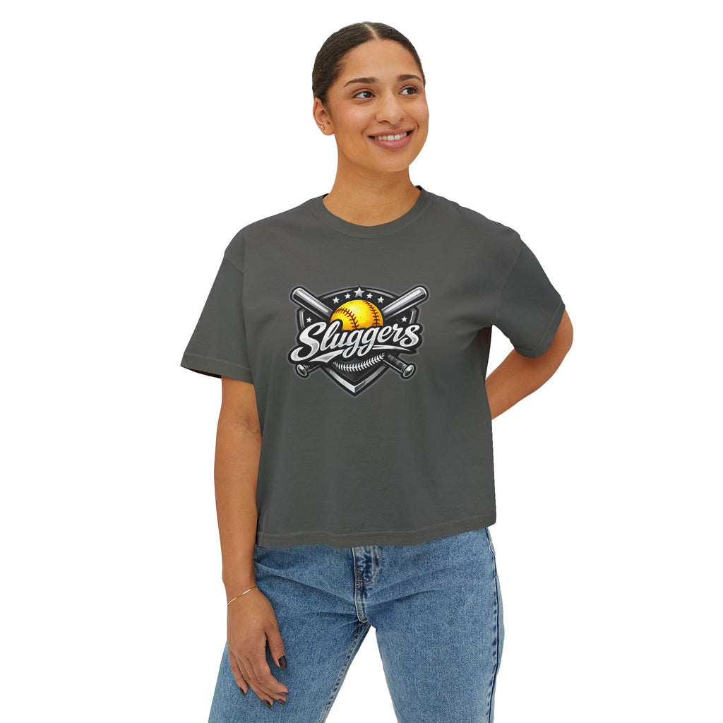 Sluggers Softball Logo Boxy Tee