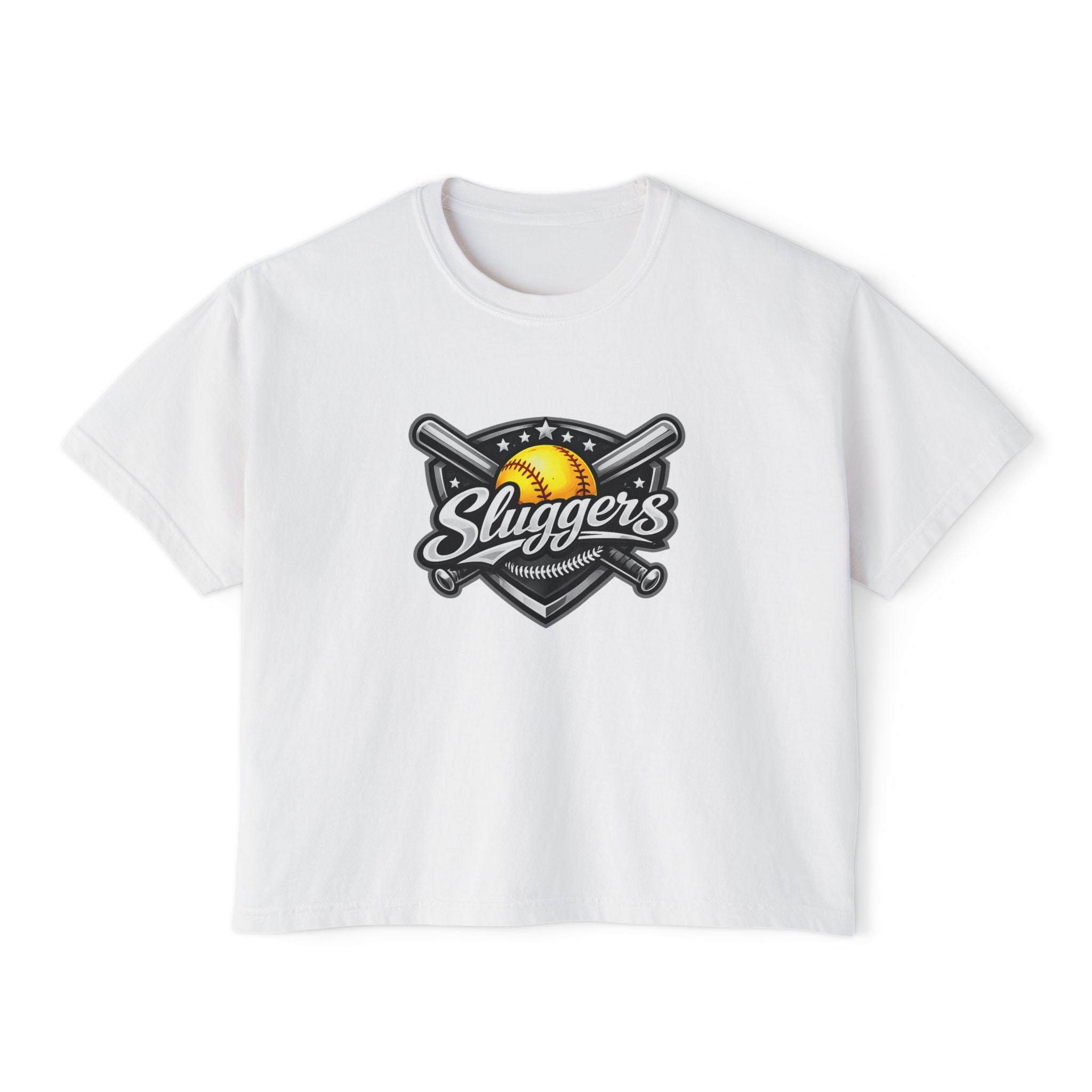 Sluggers Softball Logo Boxy Tee