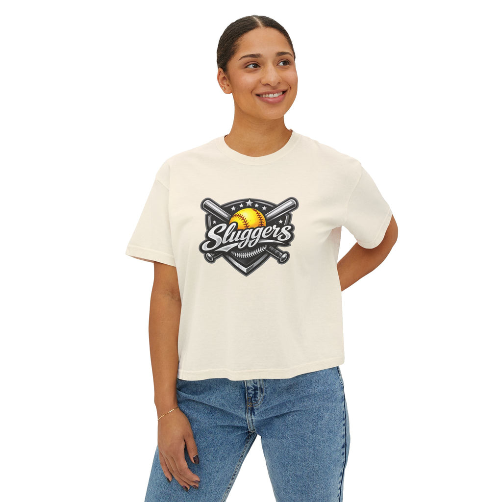Sluggers Softball Logo Boxy Tee